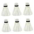 thumbnail image 2 of Lipstore Badminton Shuttlecocks Training Balls Stability Badminton Birdie Badminton Balls 6pcs, 2 of 8