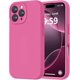thumbnail image 1 of Funda de Silicona Premium, Forro de Microfibra Suave, para iPhone 16 Pro de 6.3 Pulgadas, pitaya, 1 of 7