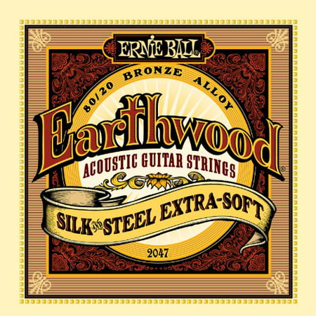 Ernie Ball Earthwood Silk and Steel Extra Soft Acoustic Set, .010 -
