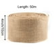 thumbnail image 2 of Cinta decorativa de arpillera ZOENHOU, 10 cm x 50 m, yute natural, 2 of 7
