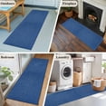 thumbnail image 6 of Navy Blue Large Area Rugs for Bedroom Living Room, Soft Non Slip Carpet Bedside Rug, Vintage Country Monochrome Farmhouse Rectangular Floor Cover Kitchen Accent Rug 2'x6' for Dining Room/Office, 6 of 9