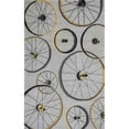 thumbnail image 1 of HomeRoots 353943 Tapis en Polyester Gris 3 Pi 3 Po x 5 Pi 3 Po, 1 of 2