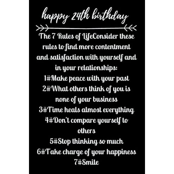 happy24th birthday The 7 Rules of Life (Paperback)