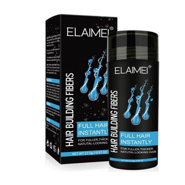 Fibras capilares para adelgazar cabello negro, fibras capilares para hombre y mujer con aplicador de fibra capilar, recarga de fibra capilar para cabello más grueso en 15 segundos sincero hogar