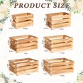 thumbnail image 2 of Cajas de almacenamiento rústicas Croblissful de Wood Crates, 6 unidades, 2 of 6