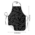 thumbnail image 4 of Naloa 1Pack Adjustable Bib Apron Waterdrop Resistant Cooking Kitchen Aprons for Women Men Chef, Chemistry Formulas 1 Print, 4 of 5