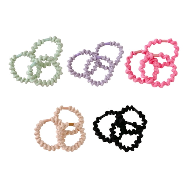 stanreset 3pcs Hair Rope Colorful Rubber Bands Cute Accessories Hairbands Woman Headdress Soft Ornament Pretty Accessory Green