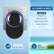 Sgokeen Outdoor Wireless Doorbell for Home Operating at 1300 feet(1 Plug in Receiver + 2 Transmitters)