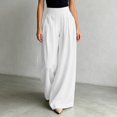 thumbnail image 5 of SNKSDGM Women's Plus Work Pants Women Long Linen Pants Women Petite Dressy Women's Solid Color Casual Speaker Casual Pants, 5 of 7