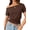 Coffee, variant on Womens Off The Shoulder Crop Tops Y2K T Shirts Top Short Sleeve Summer Trendy Fashion Clothes