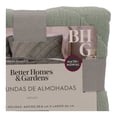 thumbnail image 4 of Set de Fundas de Almohadas Better Homes & Gardens 2 Piezas Tamaño Matrimonial Liso Verde, 4 of 4