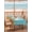 Blue, variant on Outdoor Tablecloth with Umbrella Hole and Zipper, Easter Square Table Cloth 54x54 Inch Waterproof Tablecloth, Wooden Bunny Colorful Eggs Spring Floral Farmhouse Picnic Table Cover for Patio Camping