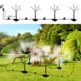 thumbnail image 4 of Outdoor Misting Cooling System Adjustable Height Standing Mist Fan For Patio Garden Yard Spray 63 Inches Tall Rubber Base, 4 of 9