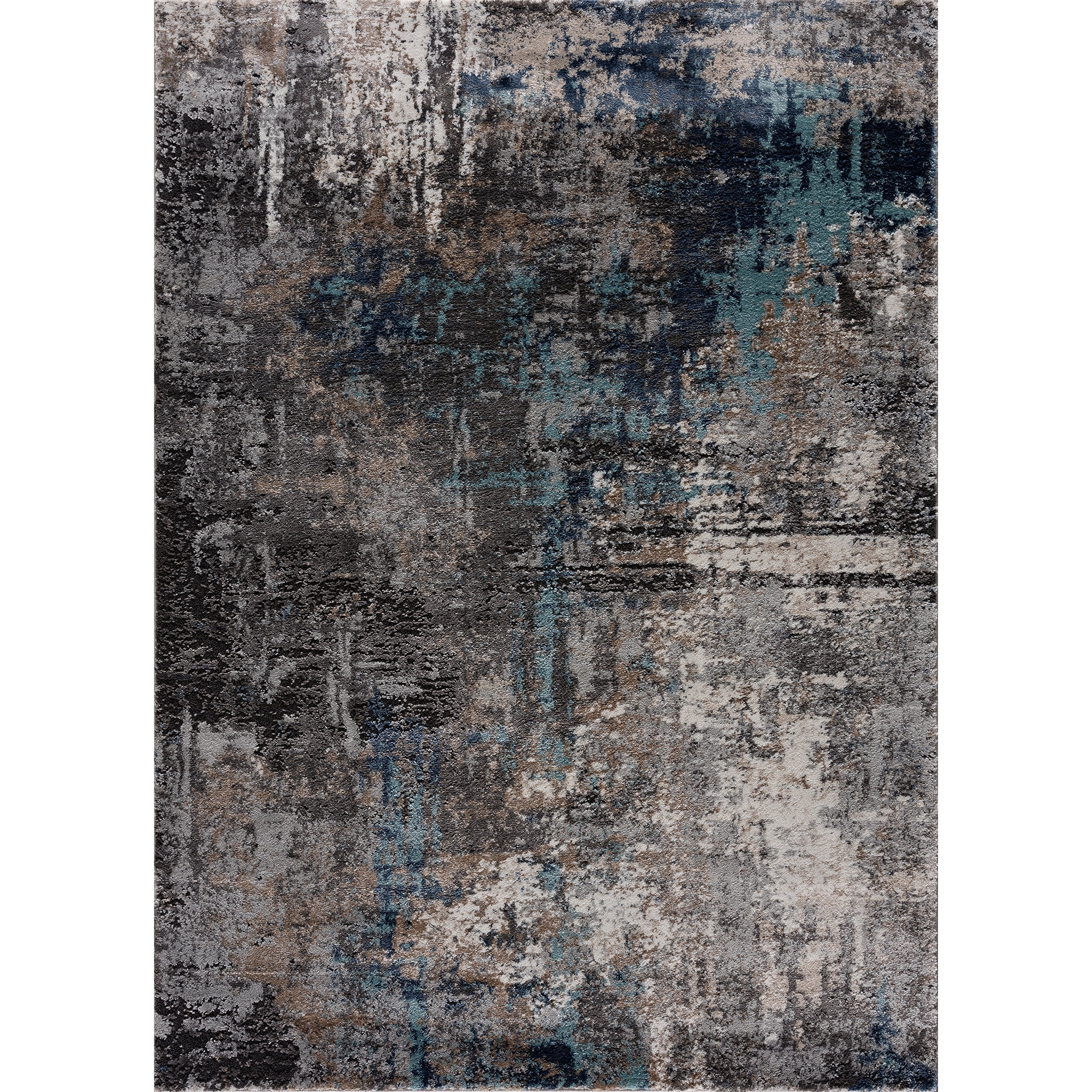 United Weavers Edinson Kendy Modern Abstract Accent Rug, Blue, 1'10" x 3'