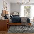 thumbnail image 3 of Charlotte King Solid Wood Low Profile Platform Bed in Light Toffee, 3 of 14