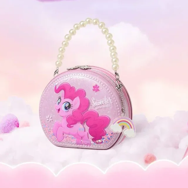 My Little Pony Twilight Sparkle bolso de mano para niños, bolso Circular con cremallera, bolso para auriculares, bolso para lápiz labial fácil de llevar