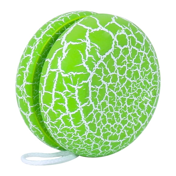 Shisuyan 1pc Wooden Crack Yoyo Toy Lovely Yoyo Ball Playthings for Kids Children Tollders (Green)