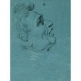 thumbnail image 2 of Johann Peter Krafft 12x14 Gold Ornate Wood Frame and Double Matted Museum Art Print Titled - Head Study on the Murals in the Hofburg (1828), 2 of 4
