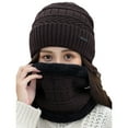 thumbnail image 3 of Winter Warm Knitted Beanie and Warm Scarf Set for Women, Soft Fleece Lining and Stylish Knit Scarf and Beanie Set, 3 of 3