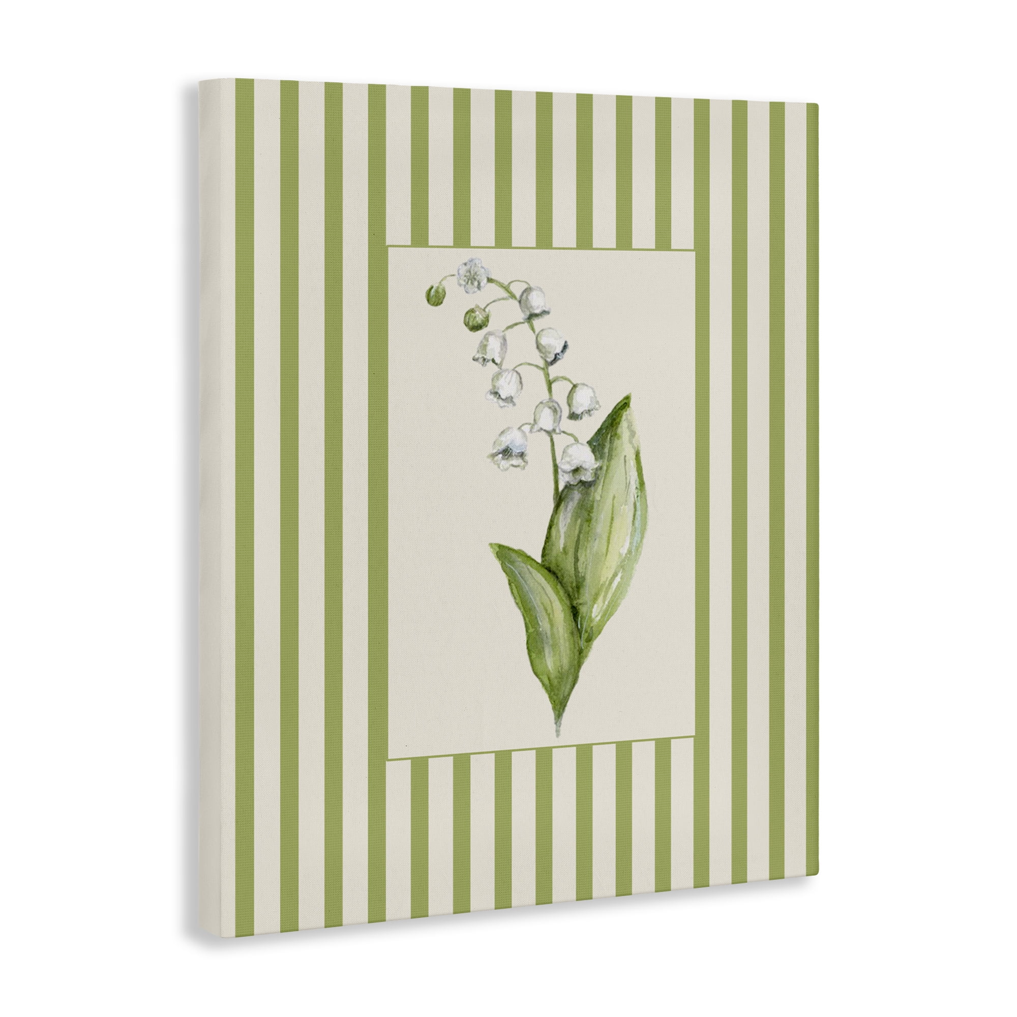 Striped Lily Of The Valley Canvas Wall Art, design by Lisa Wehmeyer