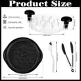 thumbnail image 2 of Chicken Shredder Chicken Breast Shredder Tool Twist with Brush and Tongs Heat Resistant Anti-Skid Meat Shredder Machine with Transparent Lid Meat Shredder Tool Twist for Pork Beef Chicken (black), 2 of 7