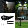 thumbnail image 6 of LINLIN LED Spotlight,Waterproof Outdoor Solar Lights Adjustable Garden Lights Landscape Light,2 in 1 4LED Wall Light/In-ground Light for Garden Backyard Pond Lawn Driveway Pathway, 6 of 9