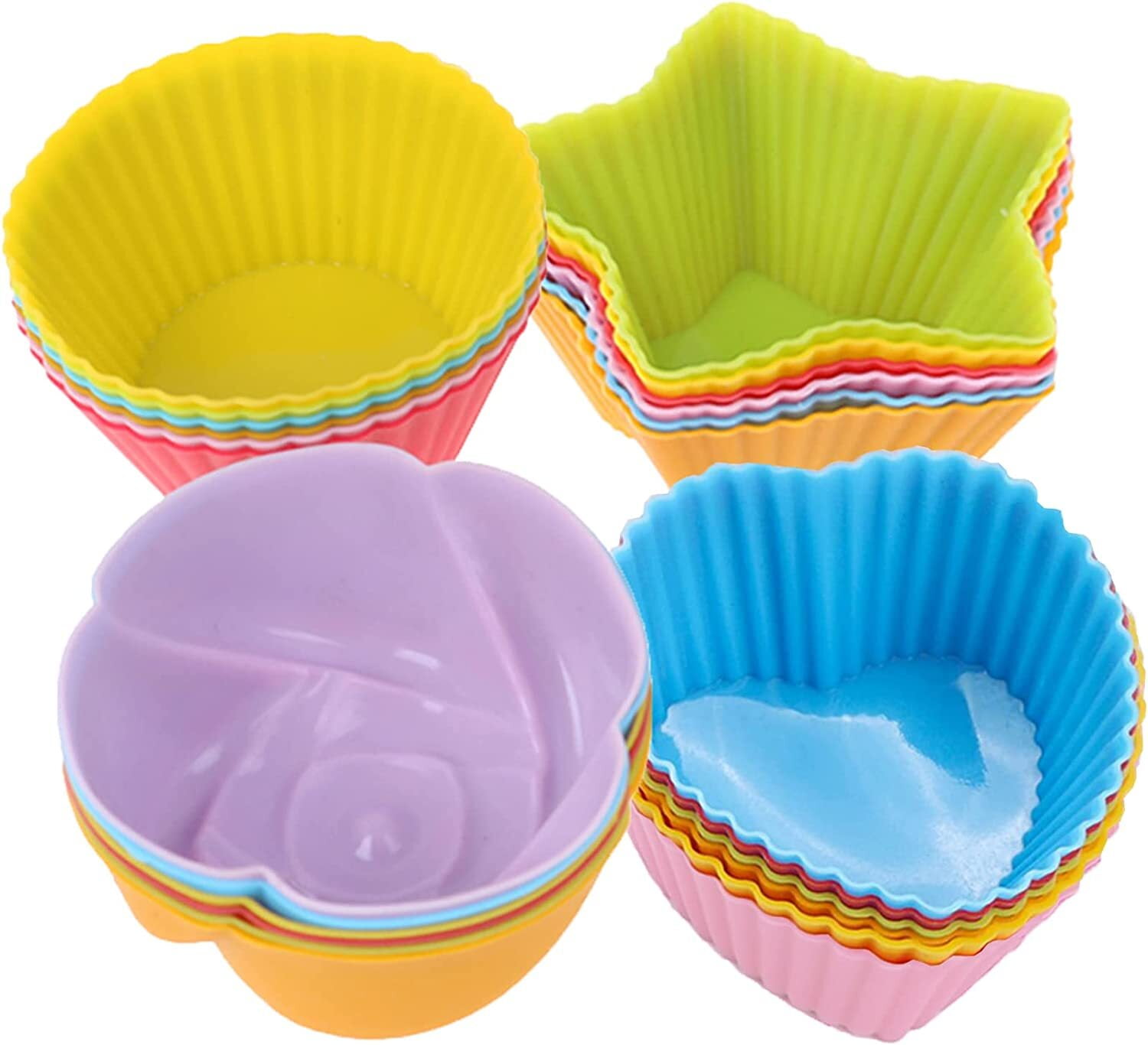 BOULEVARD BAKING  REUSABLE SILICONE Cupcake Liners ~ Baking Cups –  Boulevard Baking