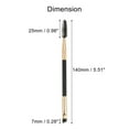 thumbnail image 3 of Unique Bargains 5pcs Soft Double Sided Eyebrow Brush Angled Eye Brow Brush Eyelash Extension Brush Gold Tone Black, 3 of 5