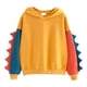 thumbnail image 2 of Pntutb moda mujer casual suelta manga larga empalme dinosaurio sudadera tops Pntutb Pntutb-101, 2 of 5