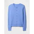 thumbnail image 5 of Cardigan GAP con cuello redondo, azul, para mujer, talla L, 5 of 5