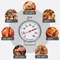 thumbnail image 2 of Stainless Steel Oven Thermometer with Large Dial,0-400°C Range,Hook & Plate for Easy Hanging,Precision Baking Kitchen Tool for Electric Hobs, 2 of 8