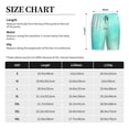 thumbnail image 3 of Pofeuu Cyan Mint Marble Print Men's Soft Woven Elastic Waistband Sleep Pajama Short-Large, 3 of 6