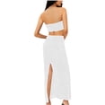 thumbnail image 4 of BLVB Women 2 Piece Outfits Sequin Long Maxi Skirt Sparkly Crop Bandeau Tube Top Glitter Set Clubwear Party Outfits, 4 of 6
