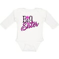 thumbnail image 3 of Inktastic Big Sister with Polka Dots Girls Long Sleeve Baby Bodysuit, 3 of 5