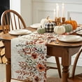 thumbnail image 3 of Fall Thanksgiving Table Runner, Autumn Thanksgiving Kitchen Dining Table Decoration for Home Party Decor 13x36 Inches, 3 of 9