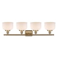 thumbnail image 2 of Innovations Lighting  Ballston Urban Bell - 4 Light 38" Bath Vanity Light Matte White/Brushed Brass Finish, 2 of 5