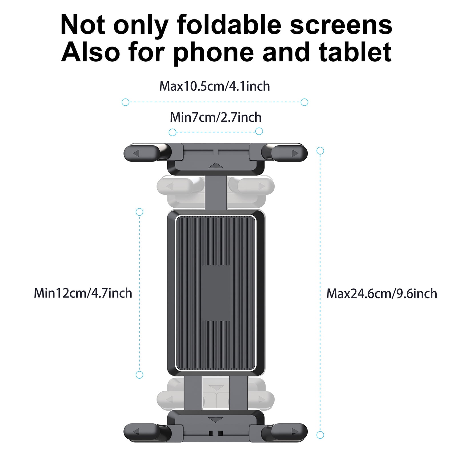 Aluminum Tablet Holder Stand Phone Clip Holder Rotatable Cantilever Home Desktop Folding Bracket for Tablet