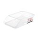 thumbnail image 2 of Organizador de nevera de huevos Dispensador automático de 2 niveles de plástico transparente para guardar en el frigorífico, 2 of 7