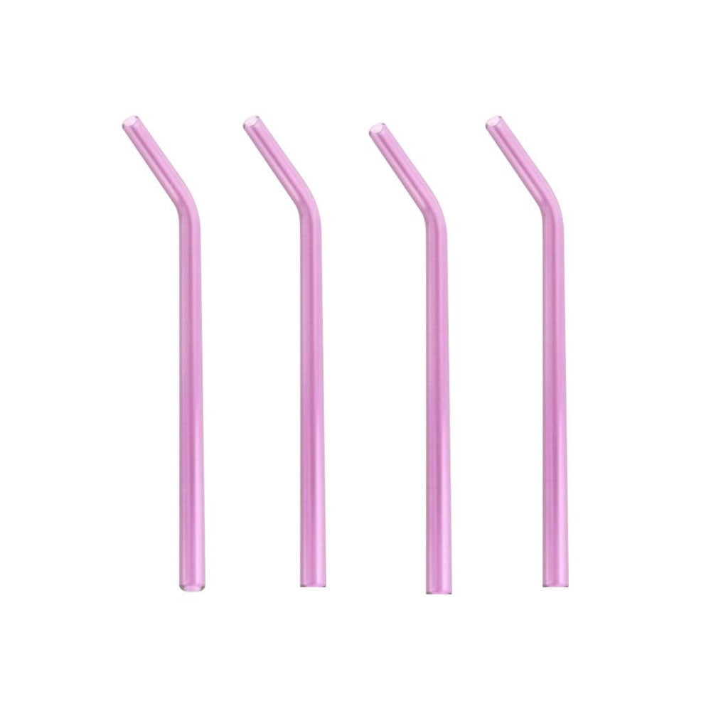 Reusable Glass Straws, Multiple Colored Borosilicate Glass Healthy Eco