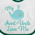 thumbnail image 4 of Inktastic My Aunt and Uncle Love Me Whale Boys or Girls Baby Bib, 4 of 4