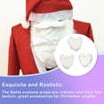 thumbnail image 4 of Wosthever Papá Noel barbas falsas fiesta de Navidad accesorios rizados blancos cubierta accesorios de ropa regalos de Cosplay rendimiento Kits de decoración para fiestas Abierto, 4 of 6