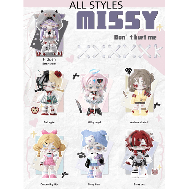 Missy Sweet Mourning Lolita Series Blind Box Figures 1PC Cute