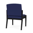 thumbnail image 3 of Amherst Steel Reception Waiting Armless Guest Chair / Black Steel / Blue, 3 of 3