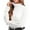 White, variant on EDFBUYKRS Long Sleeve Tops for Women T Shirts V Neck Comfy Stretchy Basic Layer Top Tees Solid Color One Size
