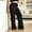 *Black, variant on Plus Size Women's Drawstring Elastic Waist Straight Leg Pants with Pockets ,Casual Solid Color Long Trousers Red,Women's Plus XXXL