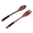 thumbnail image 2 of Wooden Silverware, Japanese Spoon Fork Set Japanese Style Comfortable Use Light Strong  For Table Decoration For Gift Giving, 2 of 8