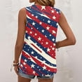thumbnail image 6 of 250th Anniversary Tank Tops for Women 2026 - Patriotic Tie-Dye Square Neck Sleeveless Tees - 1776-2026 USA Star Print Casual Summer Blouse Watermelon Red XXL, 6 of 6