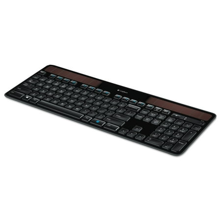 Logitech - K750 Solar Full-size Wireless Scissor Keyboard - Black