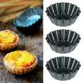 thumbnail image 5 of MTFun 12 Pieces Egg Tart Mold,Reusable Carbon Steel Baking Cups,Mini Cupcake Baking Molds Round Muffin Mould for Pies, Cheese Cakes, Desserts, Quiche Pan, 5 of 10