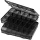 thumbnail image 2 of 4 contenedores organizadores apilables de plástico con divisores ajustables, caja de plástico con 18 compartimentos de rejilla extraíbles, 2 of 7